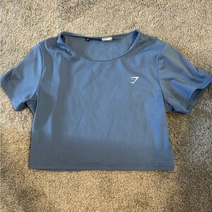 Gymshark Women's Short Sleeve Top in Slate Blue